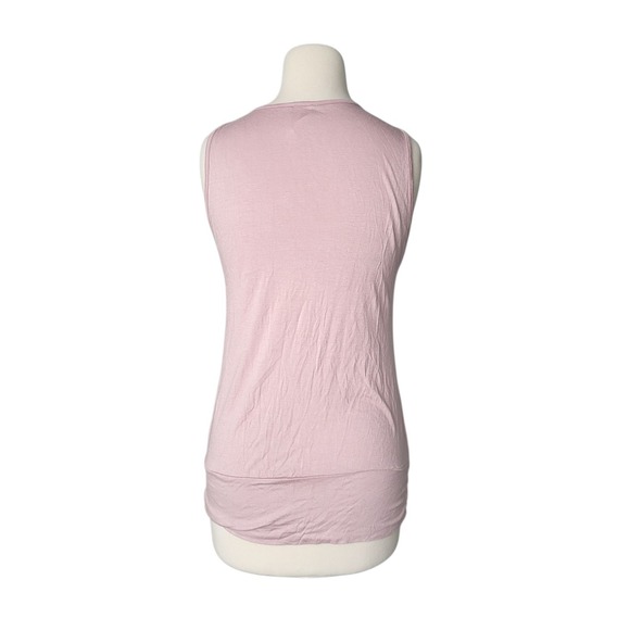 Vintage Y2K Babydoll Top‎ Floral Applique Beaded Large Pink Sleeveless Festival - Picture 4 of 11